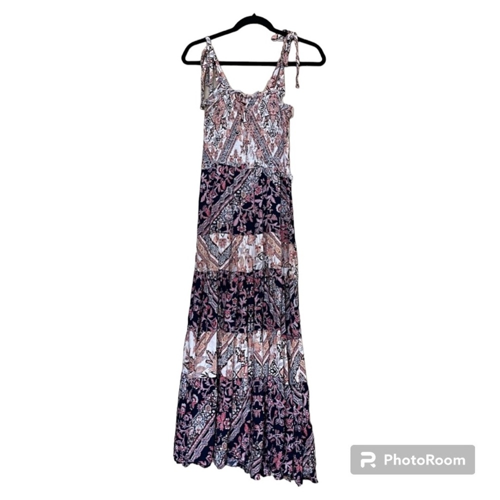 Anthropologie dress Women’s Abel the Label tie strap maxi dress